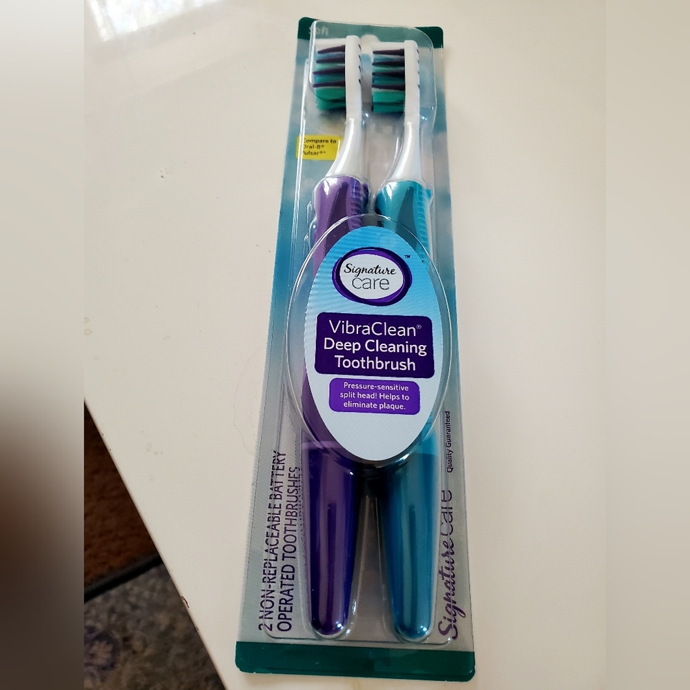 🆕  2 ELECTRIC Toothbrush Deep Cleaning 🪥 Battery operated